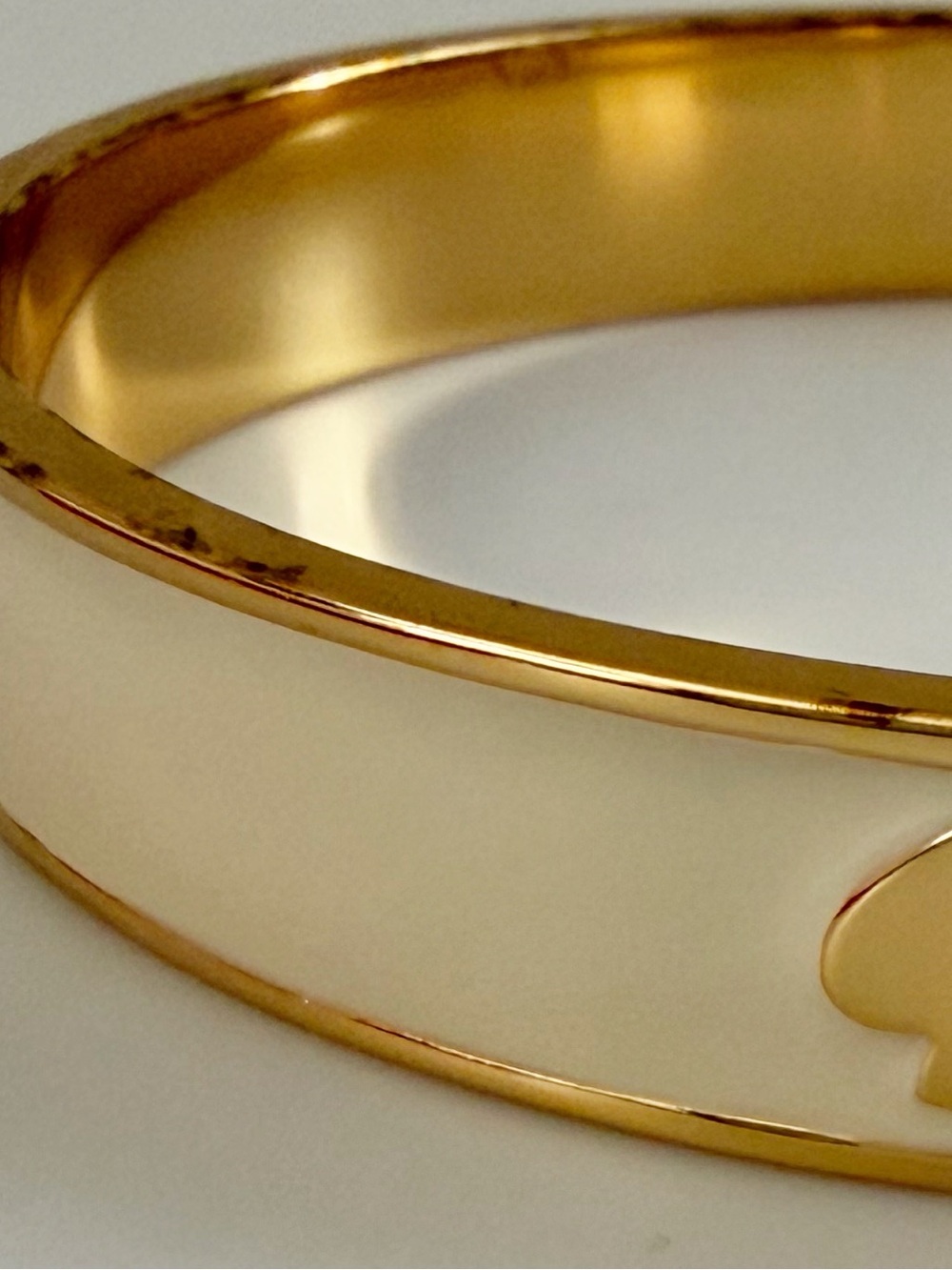 Kate Spade Gold Tone Enamel Bangle Bracelet - Picture 4 of 11